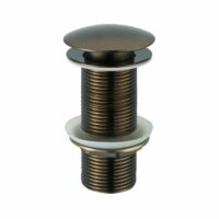 Afvoerplug clickwaste afsluitbaar zonder overloop brons BE-I100 BR