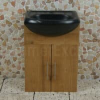 Houten Bad- of Toiletmeubel Arjuna Cabinet Teak 45 cm.