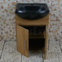 Houten Bad- of Toiletmeubel Arjuna Cabinet Teak 45 cm.