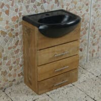 Teakhouten Bad- of Toiletmeubel Baluran Cabinet 45 cm.