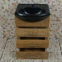 Teakhouten Bad- of Toiletmeubel Baluran Cabinet 45 cm.