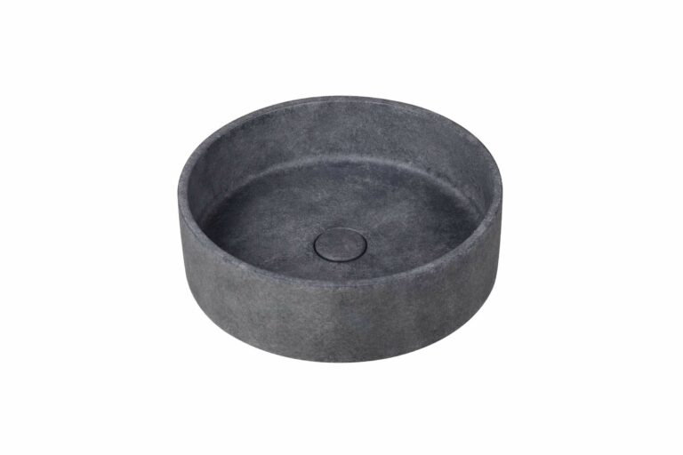 Betonnen waskom donker beton