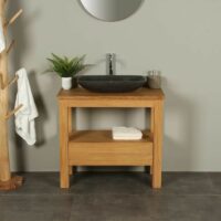 Houten wastafelmeubel 90 cm Console table