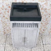 Badkamermeubel Raung Cabinet Mindyhout 50 cm. terrazzo