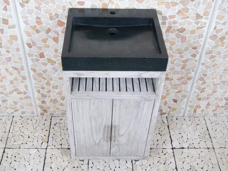 Badkamermeubel Raung Cabinet Mindyhout 50 cm. terrazzo