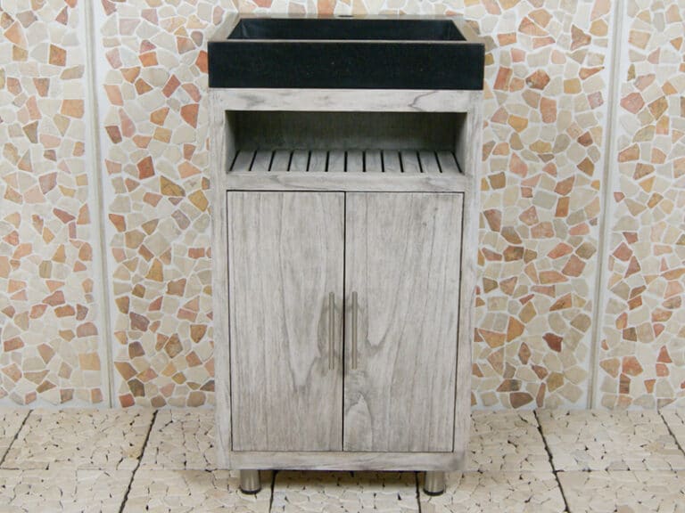 Badkamermeubel Raung Cabinet Mindyhout 50 cm. terrazzo