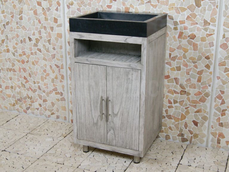 Badkamermeubel Raung Cabinet Mindyhout 50 cm. terrazzo