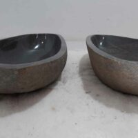 Rivierstenen wastrog wasbakken set RXL0301AB