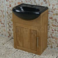 Bad- of Toiletmeubel Semeru Cabinet Houtsoort Teak 45 cm.