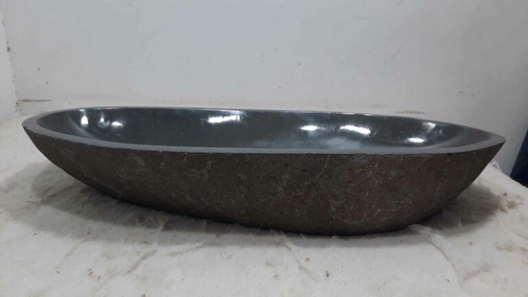 Wasbak natuursteen kiezel RXXL0704