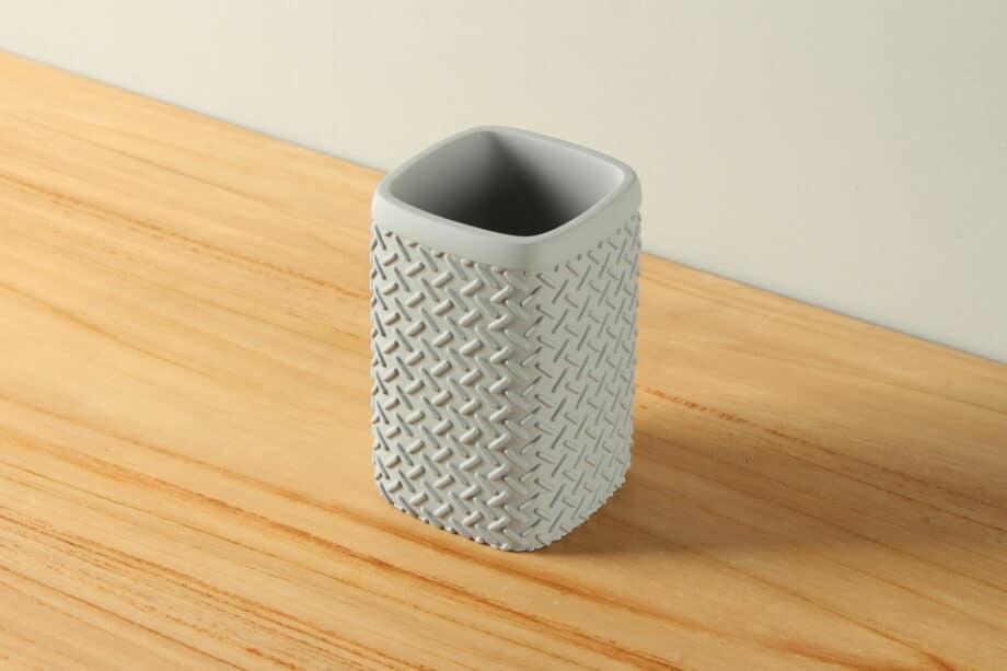 Beker mat betonlook traanplaat polyresin BE-AB005