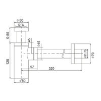 Design sifon chroom 1¼ BE-I200 C