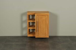 Hangend toiletmeubel hout Kerinci deur rechts 60 cm