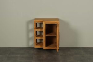 Hangend toiletmeubel hout Kerinci deur rechts 60 cm