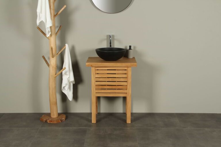 Houten badkamermeubel teak Leuser 63 cm
