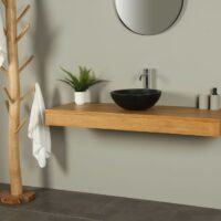 Houten wastafelblad 140 cm Organic