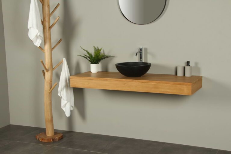 Houten wastafelblad 140 cm Organic