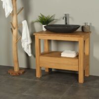 Houten wastafelmeubel 90 cm Console table