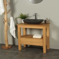 Houten wastafelmeubel 90 cm Console table