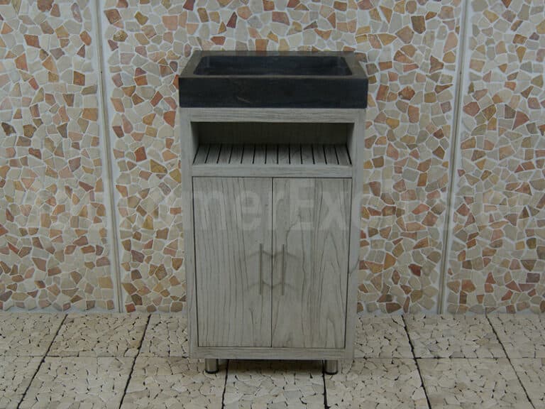 Badkamermeubel Raung Cabinet Mindyhout 50 cm. bluestone