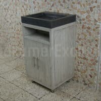 Badkamermeubel Raung Cabinet Mindyhout 50 cm. bluestone