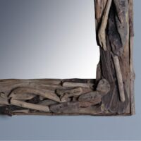 Spiegel driftwood 40x40 cm.