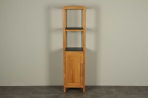 Staande badkamerkast teakhout Tall cabinet 180 cm