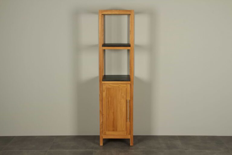 Staande badkamerkast teakhout Tall cabinet 180 cm