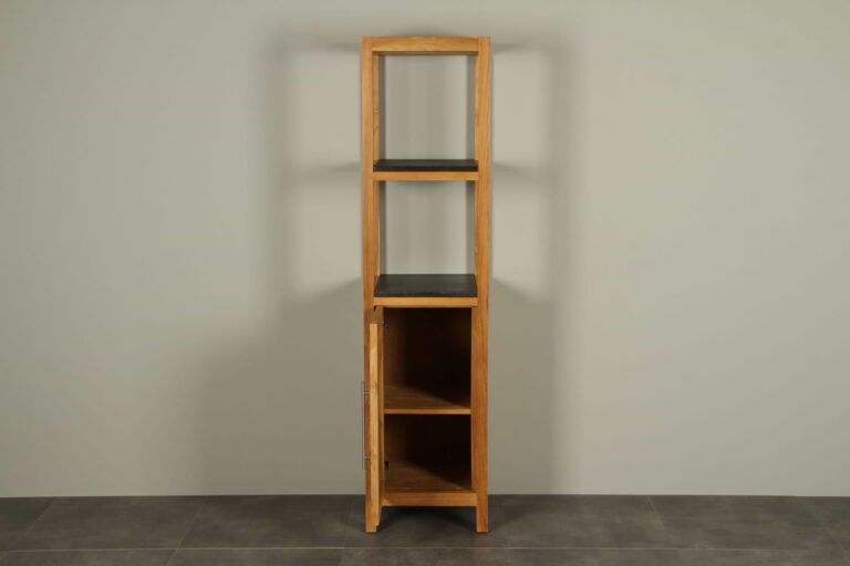 Staande badkamerkast teakhout Tall cabinet 180 cm