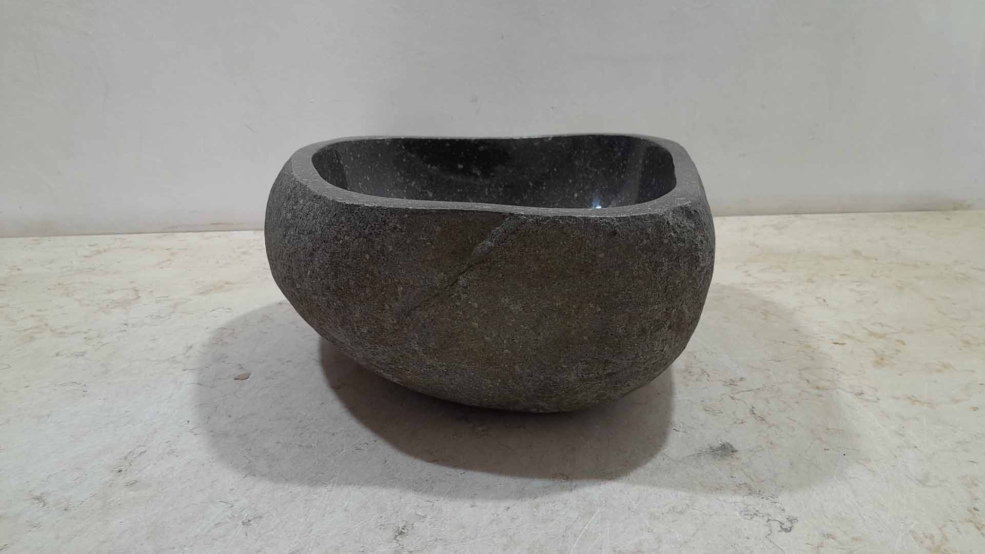 Wasbak riviersteen RS230611, 31x31x15 cm
