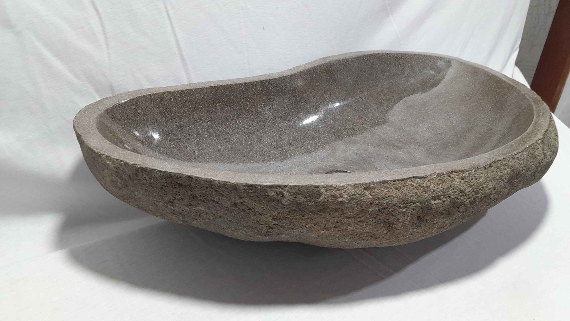 Riviersteen waskom RXL231124, 69x39x15 cm