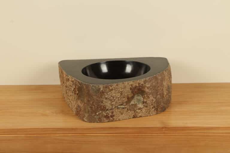 Riviersteen waskom RV000001, 52x40x15 cm