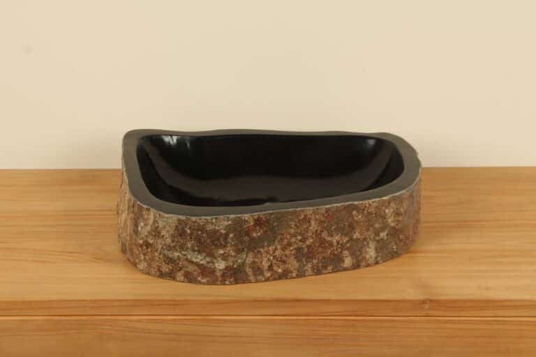 Riviersteen waskom RV000002, 58x37x10 cm