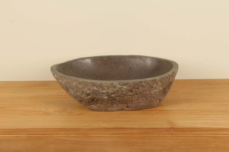 Rivierstenen waskom RL040303, 53x38x15 cm
