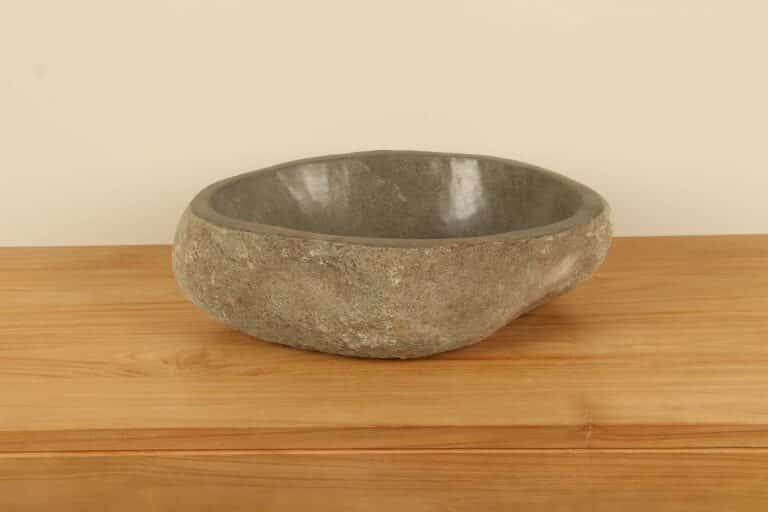 Rivierstenen waskom RL040313, 50x34x15 cm