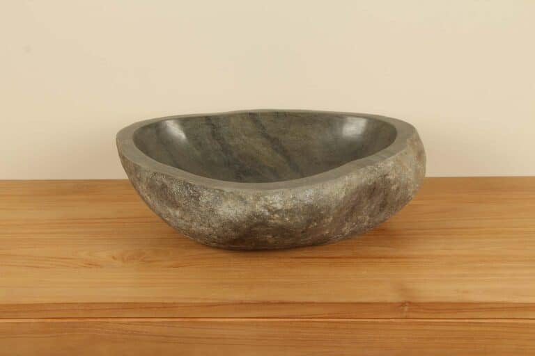 Rivierstenen waskom RL040316, 52x41x15 cm