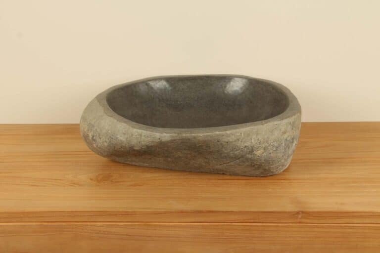 Rivierstenen waskom RM030302, 49x42x15 cm