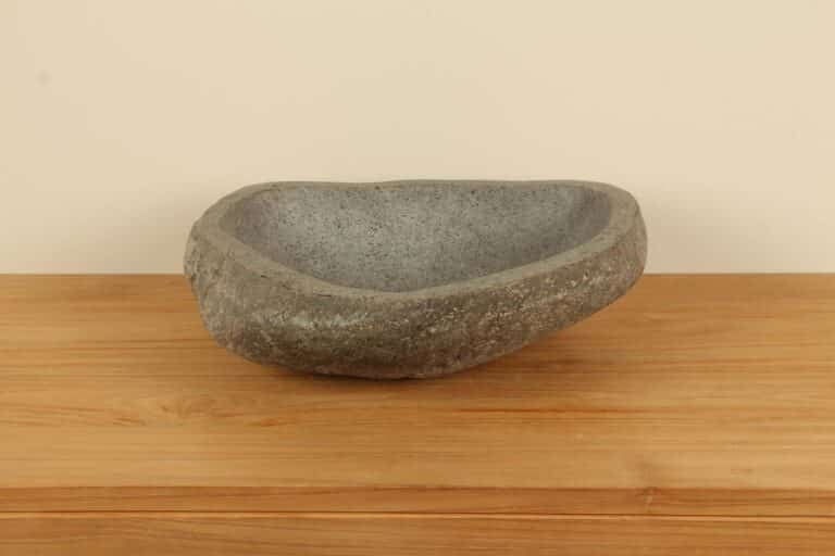Rivierstenen waskom RM030318, 47x39x15 cm