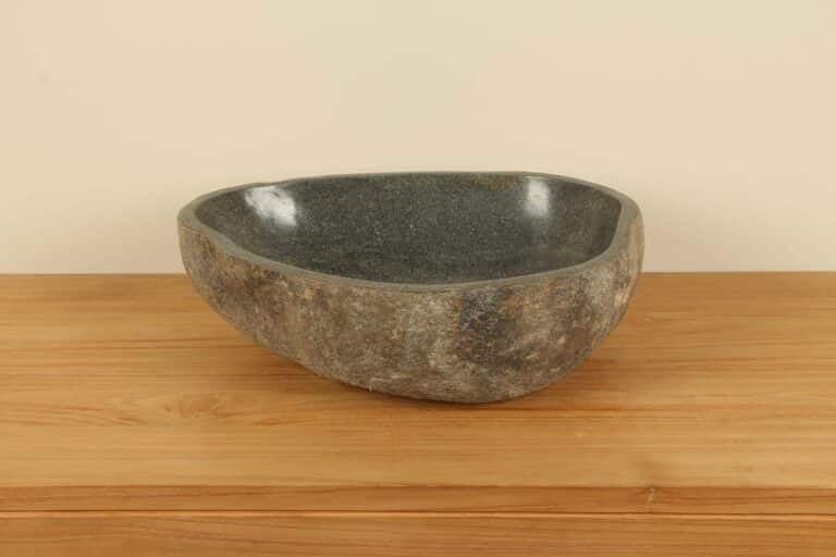 Waskom riviersteen RM030321, 47x38x15 cm