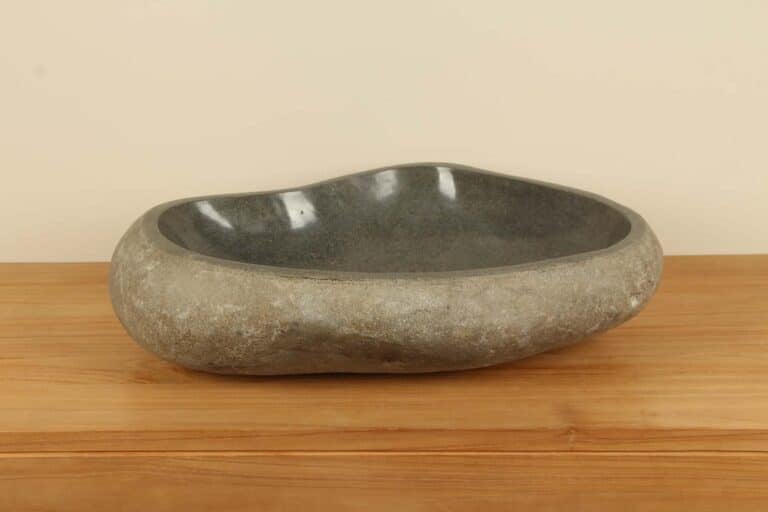 Waskom riviersteen RXL050301, 64x46x15 cm