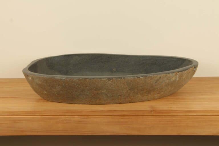Waskom riviersteen RXXL050305, 90x48x15 cm