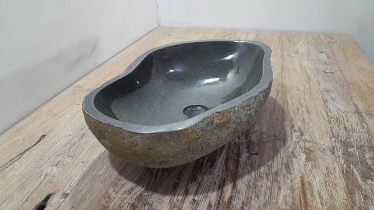 Riviersteen waskom RL250314, 55x36x15 cm