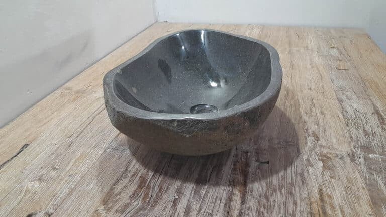 Riviersteen waskom RL250323, 52x36x15 cm