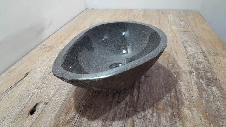 Riviersteen waskom RL250330, 53x36x15 cm