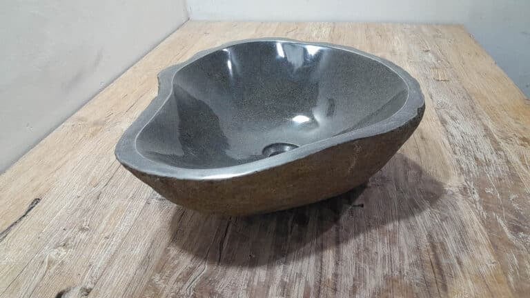 Riviersteen waskom RL250375, 51x42x15 cm