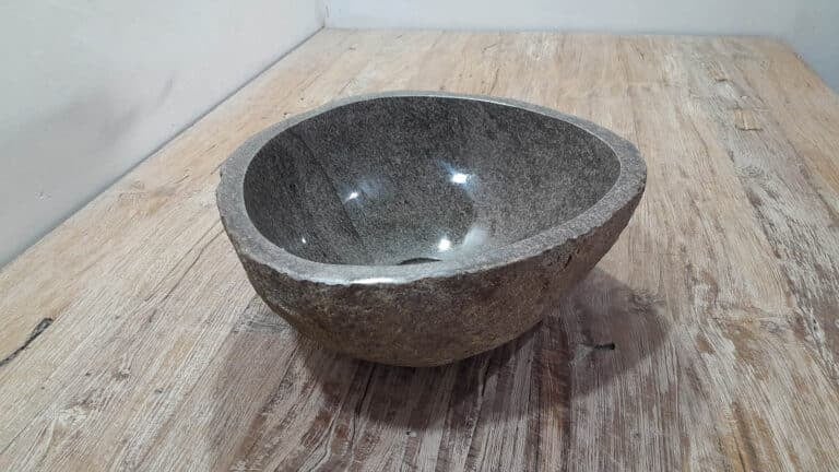 Riviersteen waskom RS250316, 37x35x15 cm