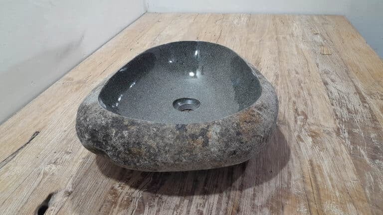 Riviersteen waskom RVL250305, 53x38x15 cm