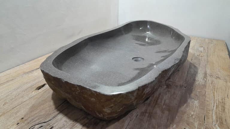 Riviersteen waskom RXXL25031103, 111x46x15 cm