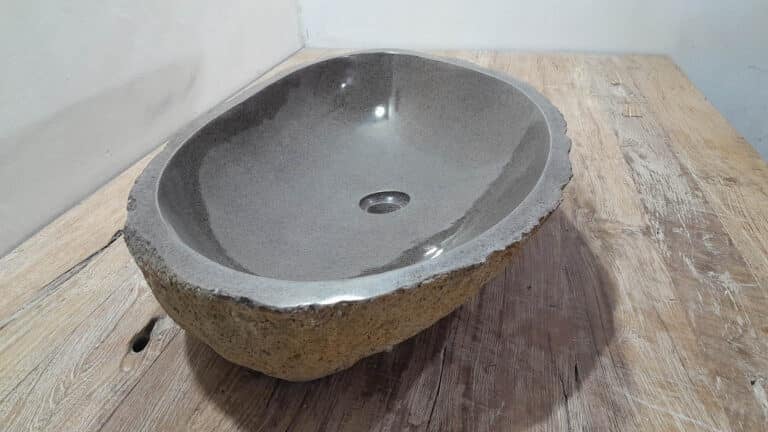 Riviersteen waskom RXXL2503709, 79x43x15 cm