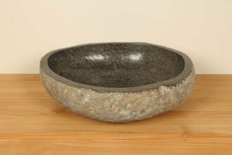 Rivierstenen waskom RL040321, 57x52x13 cm